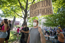 Abortion Protest, via Angela Major/WPR